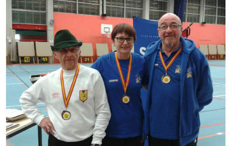 Joce en Or, André et JP en Bronze